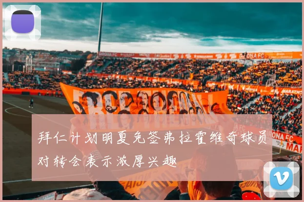 拜仁计划明夏免签弗拉霍维奇球员对转会表示浓厚兴趣