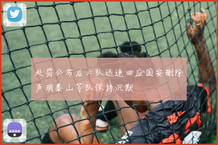 处罚公布后六队迅速回应国安删除声明泰山等队保持沉默